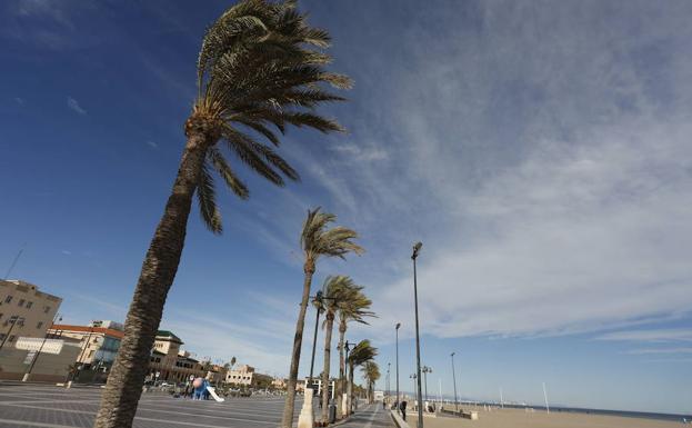 El tiempo en la Comunitat durante el fin de semana: calor y rachas de viento de 70 km/h