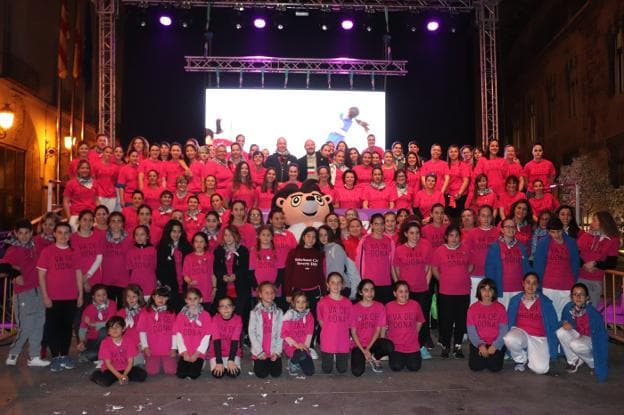 Participantes en 'Va de dona', ayer en Valencia. 