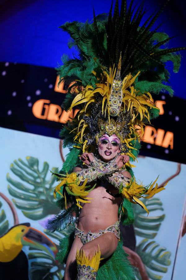 El Carnaval de Las Palmas de Gran Canaria eligió la noche del lunes a su Drag Queen 2019. El reconocimiento recayó en Drag Chuchi, que se presentó ante las 6.000 personas que llenaban el parque de Santa Catalina como un dios hindú en tránsito hacia Río de Janeiro. Y lo hizo con la fantasía «Repite mi nombre», un especáculo con una puesta de escena acrobática y sobrecogedora. El músico brasileño Carlinhos Brown fue el encargado de prender la mecha a la gran gala de unas fiestas que este año se inspiran en Río de Janeiro.