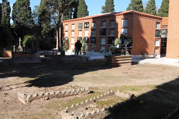 Zona del cementerio. 