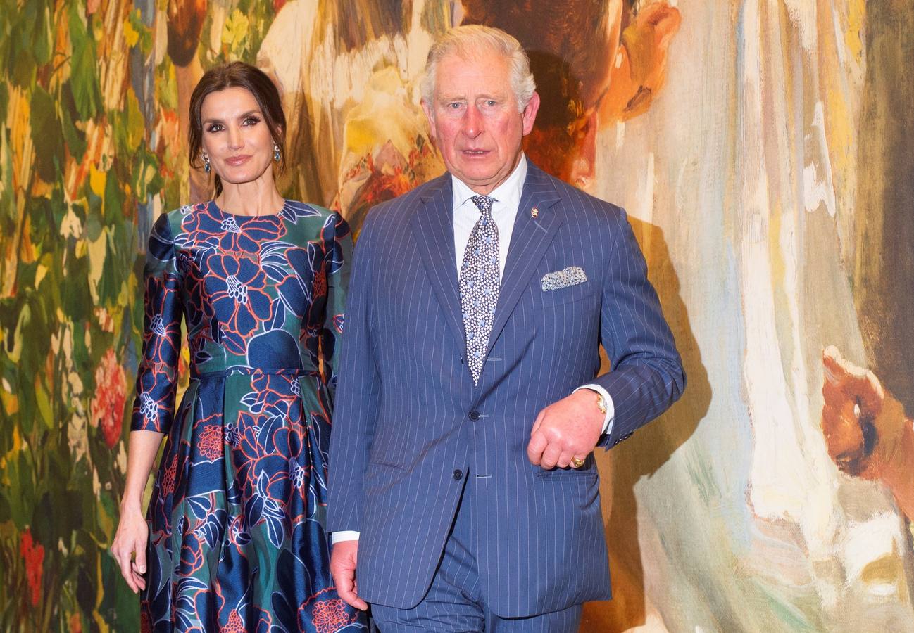 Fotos: La reina Letizia y el príncipe Carlos de Inglaterra inauguran exposición de Sorolla en la National Gallery