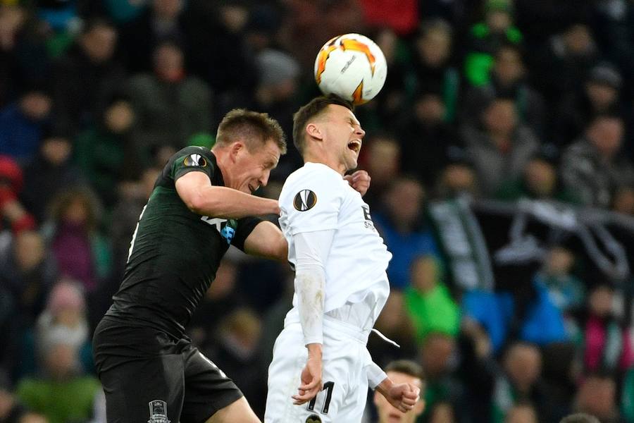 Estas son las fotos que deja el partido de vuelta de octavos de Europa League en el Estadio FC Krasnodar