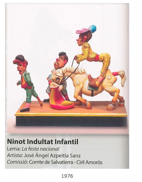 Conoce los ninot indultats infantiles de las Fallas desde 1963 hasta la actualidad. Las fotos de Junta Central Fallera muestran cómo han evolucionado los monumentos que se han salvado del fuego. 