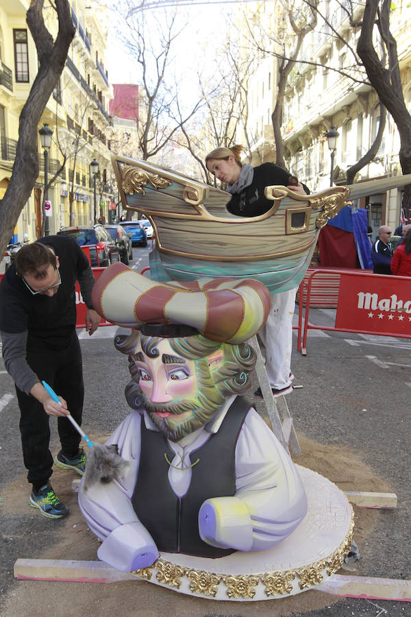 Las principales demarcaciones lucen ya los adelantados trabajos artesanos.