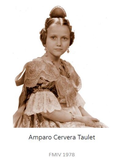 La primera fallera mayor infantil fue Teresa del Sacramento Agramunt y desde 1940 le han sucedido decenas de niñas que representaron a las Fallas con toda su alegría. Entre ellas, dos apellidos muy conocidos: Mari Carmen Martínez Bordiú Franco y Sonsoles Suárez Illana.