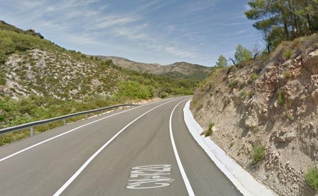 Carretera en la que se ha producido el accidente. 