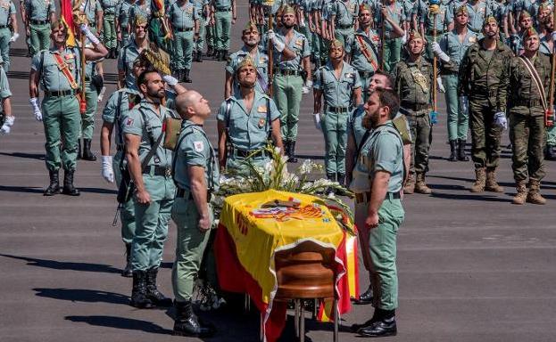 Actos de despedida al legionario en Viator.