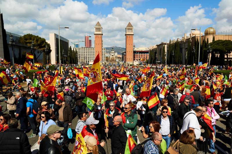 Fotos: Vox en Barcelona: Incidentes y varios detenidos independentistas