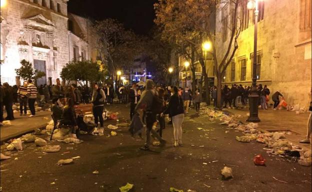 Imágenes como esta se vieron en las pasadas Fallas en Valencia.