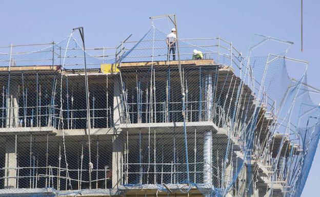 Obras y construcción en la ciudad de Valencia.