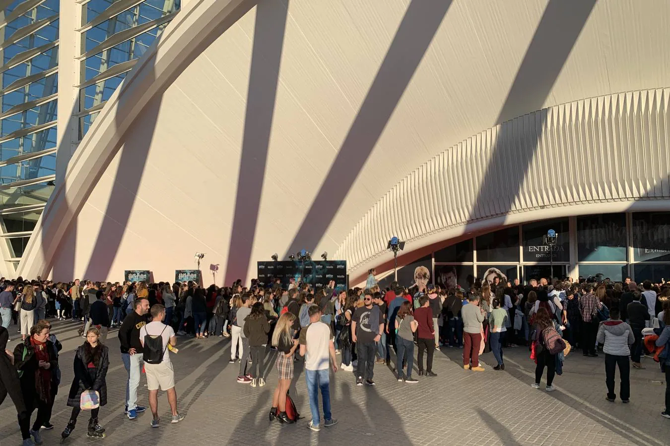 Alfombra roja de la inauguración oficial de la exposición de Harry Potter en Valencia en el Museo de las Ciencias Príncipe Felipe, en la Ciudad de las Artes y las Ciencias. 