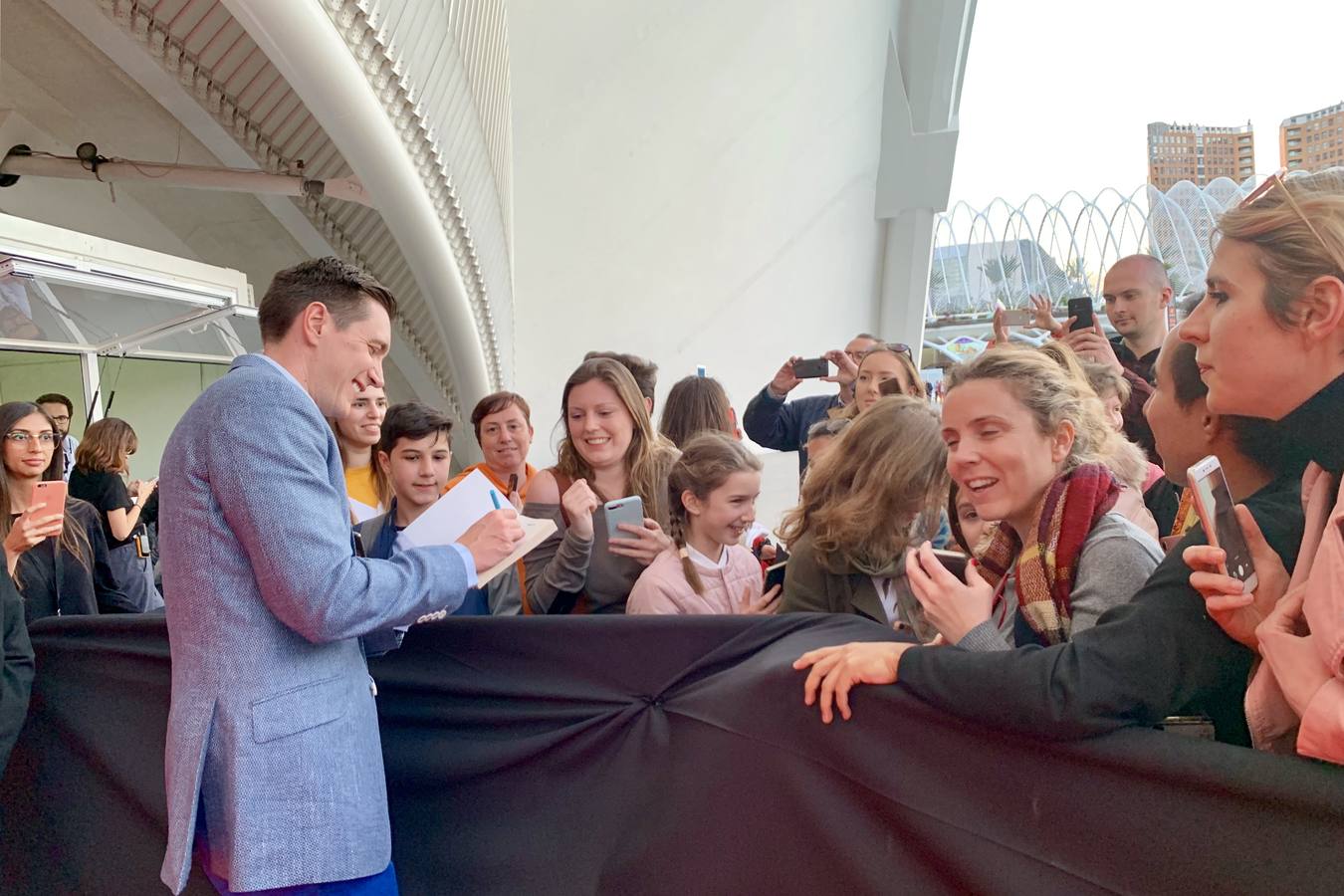 Alfombra roja de la inauguración oficial de la exposición de Harry Potter en Valencia en el Museo de las Ciencias Príncipe Felipe, en la Ciudad de las Artes y las Ciencias. 