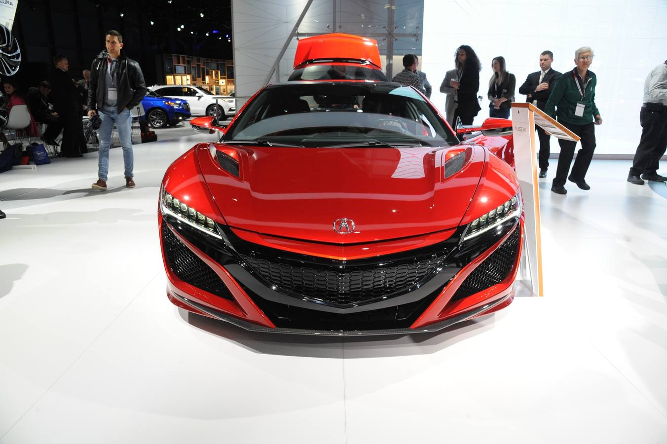 El Acura NSX en el New York International Automobile Show, en el Javits Convention Center de Manhattan (Nueva York).