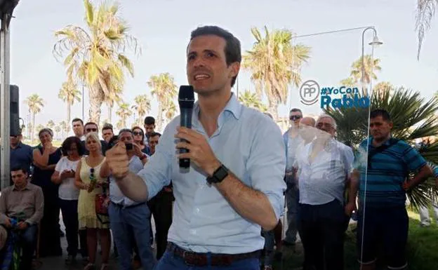 Horario del mitin del PP en Valencia: Pablo Casado se va al Puerto