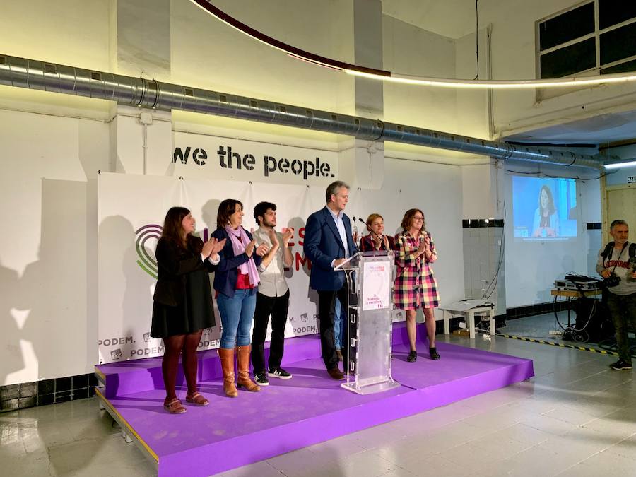 Fotos: Así espera Unidas Podemos los resultados de las elecciones del 28-A