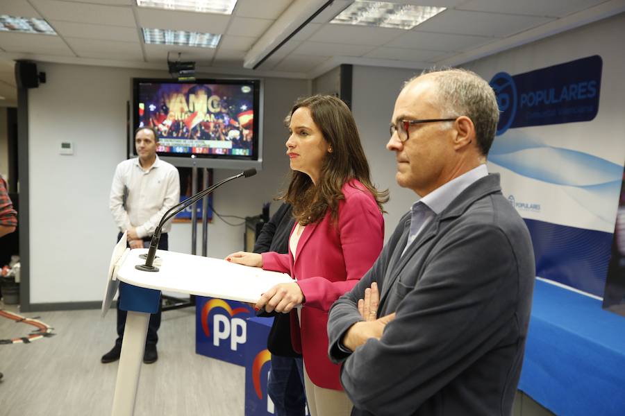 Fotos: Así espera el PP los resultados de las elecciones del 28A