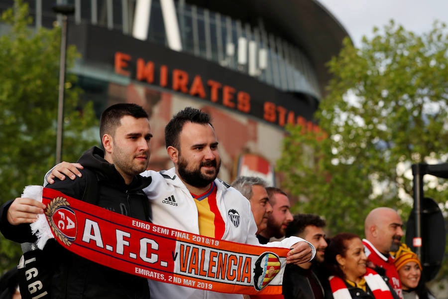 Fotos: La afición del Valencia CF en Londres