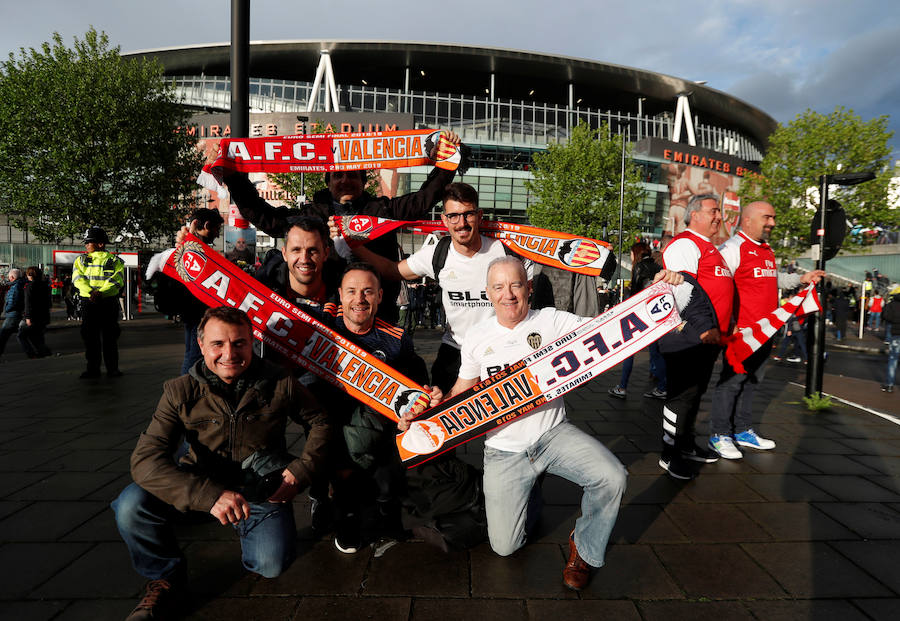 Fotos: La afición del Valencia CF en Londres