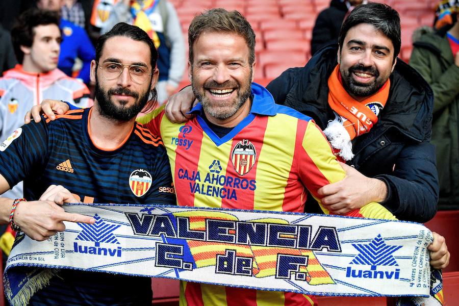 Fotos: La afición del Valencia CF en Londres