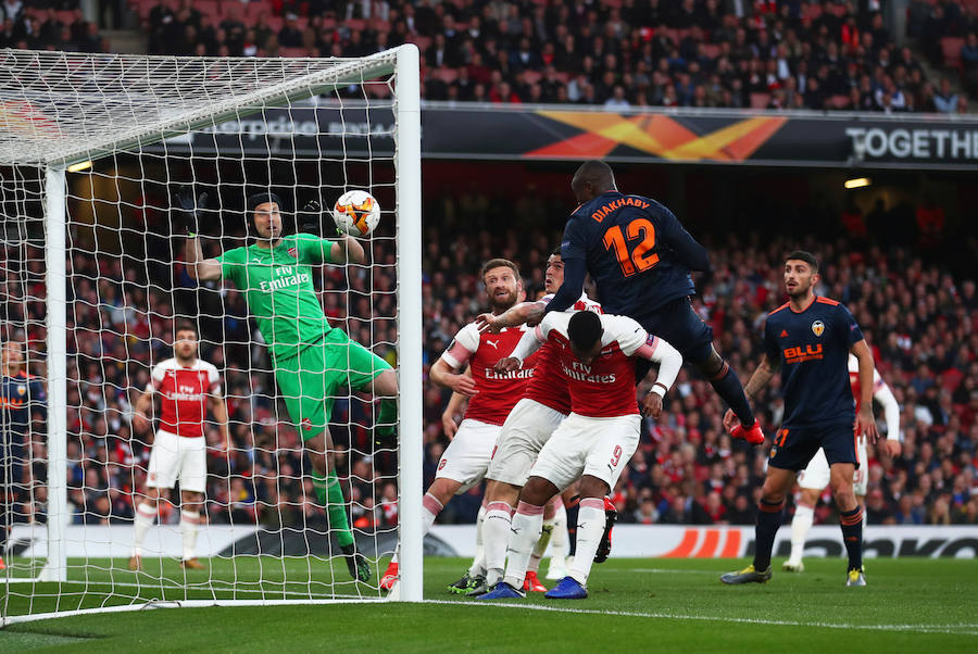 Estas son las mejores imágenes que deja el partido de ida de semifinales de la liga europea en el Emirates Stadium