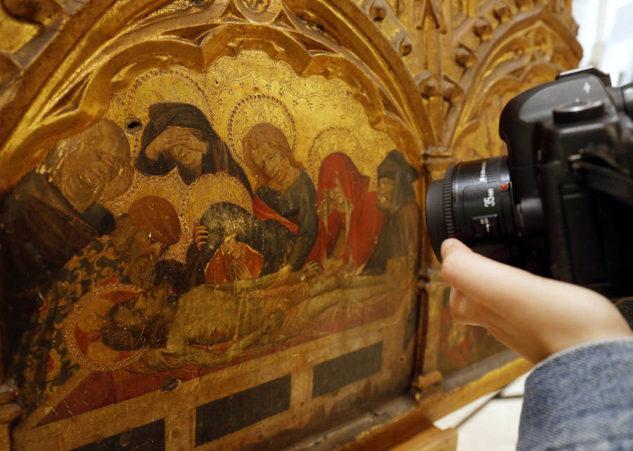 Fotos: Predela del Centenar de la Ploma, antes de su restauración