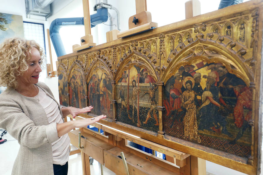 Fotos: Predela del Centenar de la Ploma, antes de su restauración