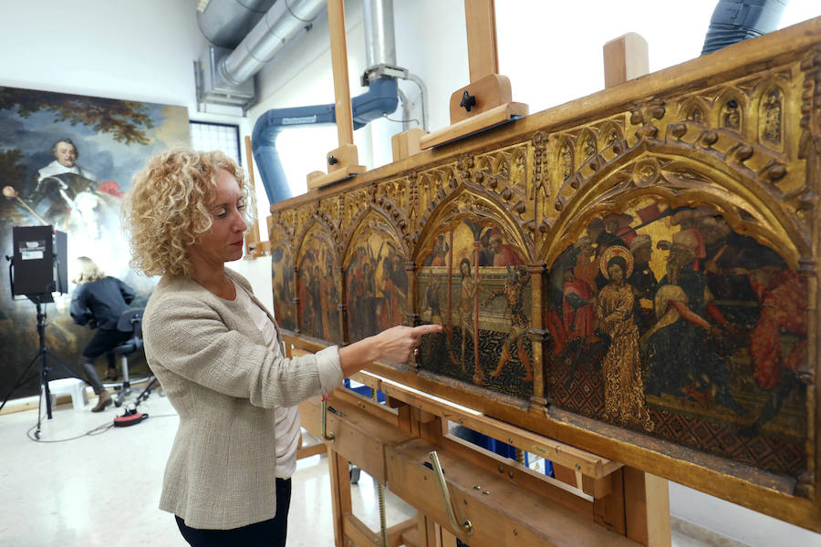 Fotos: Predela del Centenar de la Ploma, antes de su restauración