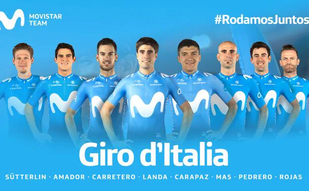 Mikel Landa encabeza el equipo del Movistar para el Giro