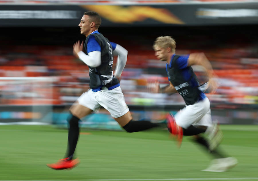 Las mejores fotos del partido de vuelta de semifinales de Europa League disputado en Mestalla