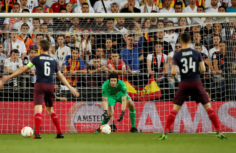 Las mejores fotos del partido de vuelta de semifinales de Europa League disputado en Mestalla