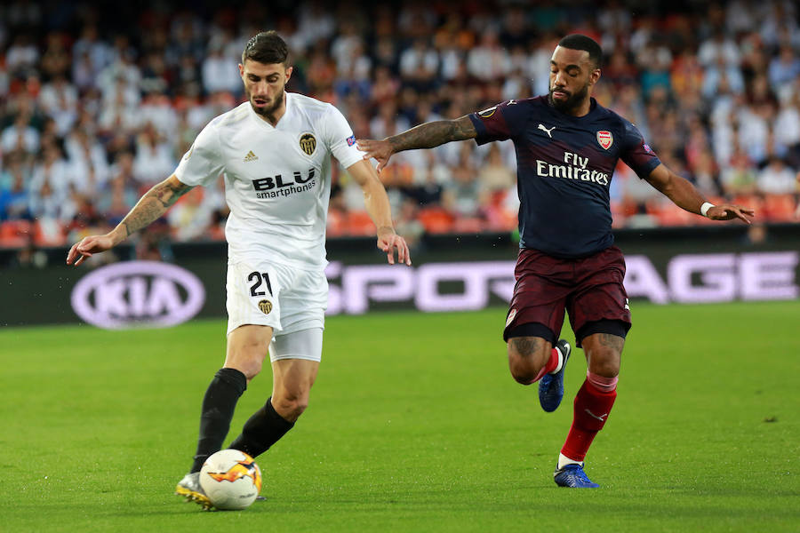 Las mejores fotos del partido de vuelta de semifinales de Europa League disputado en Mestalla