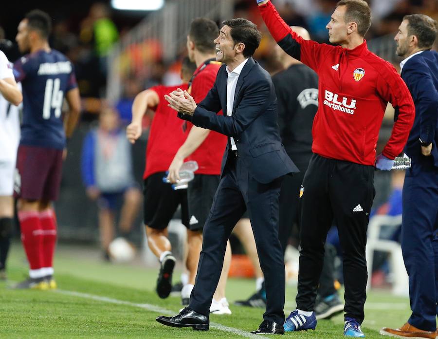 Las mejores fotos del partido de vuelta de semifinales de Europa League disputado en Mestalla