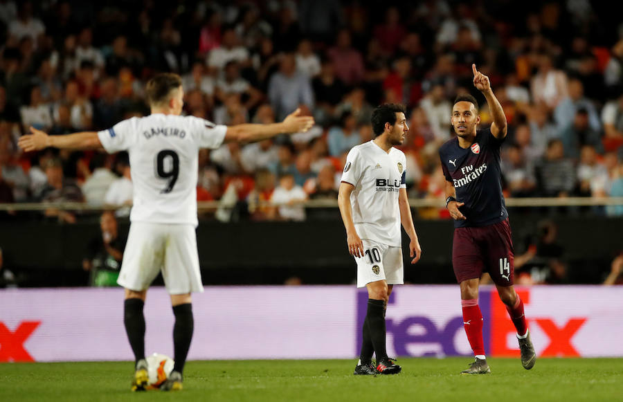 Las mejores fotos del partido de vuelta de semifinales de Europa League disputado en Mestalla