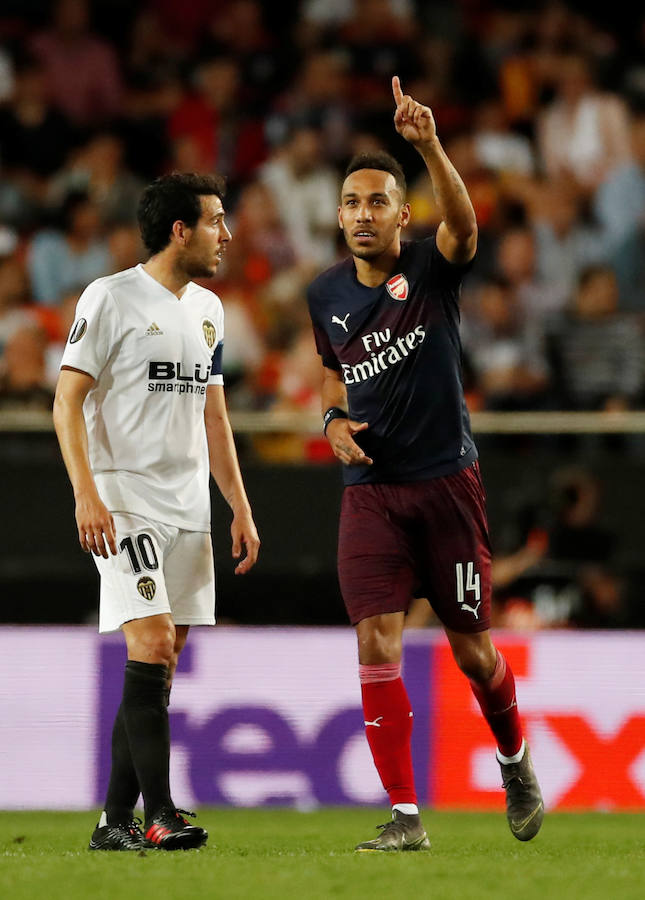 Las mejores fotos del partido de vuelta de semifinales de Europa League disputado en Mestalla