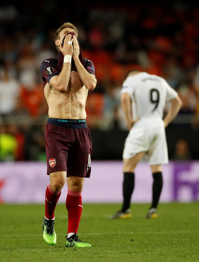 Las mejores fotos del partido de vuelta de semifinales de Europa League disputado en Mestalla