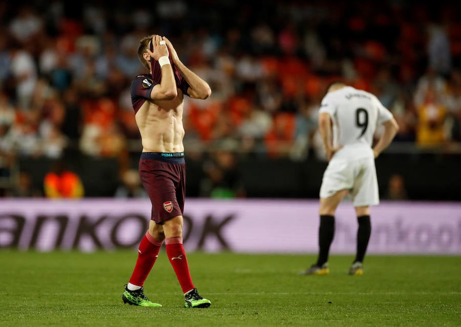 Las mejores fotos del partido de vuelta de semifinales de Europa League disputado en Mestalla