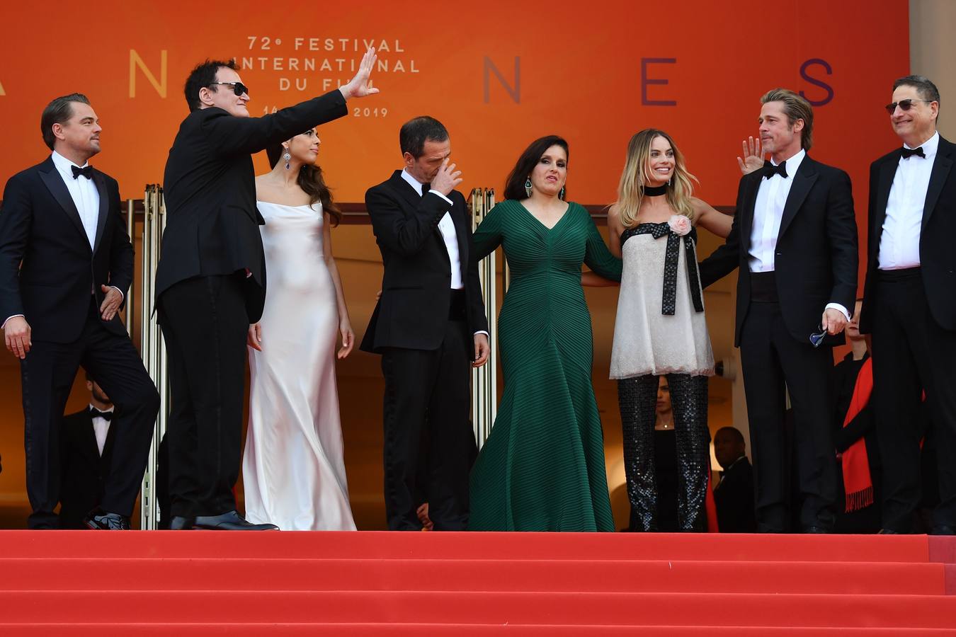 «Érase una vez en... Hollywood», de Quentin Tarantino, era una de las películas más esperadas del Festival de Cannes, y su alfombra roja este martes antes del estreno no decepcionó, con Leonardo DiCaprio y Brad Pitt como dos de los actores más aclamados. Completó el trío Margot Robbie.