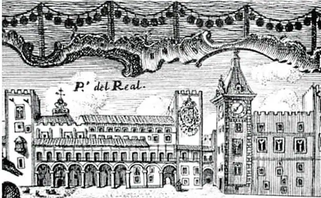 1762. Palacio del Real en Fiestas seculares de Tomás Serrano.