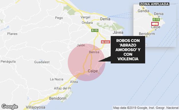 Zona del norte de Alicante donde se producían los robos.