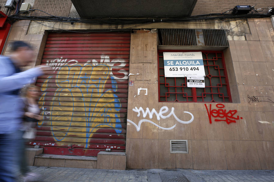 Fotos: Cierre de negocios y comercios en Valencia