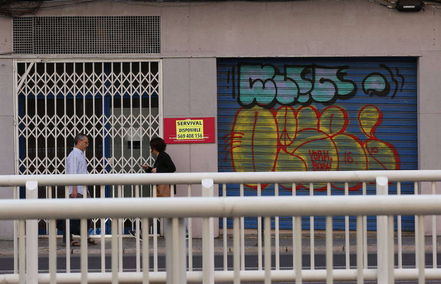 Fotos: Cierre de negocios y comercios en Valencia