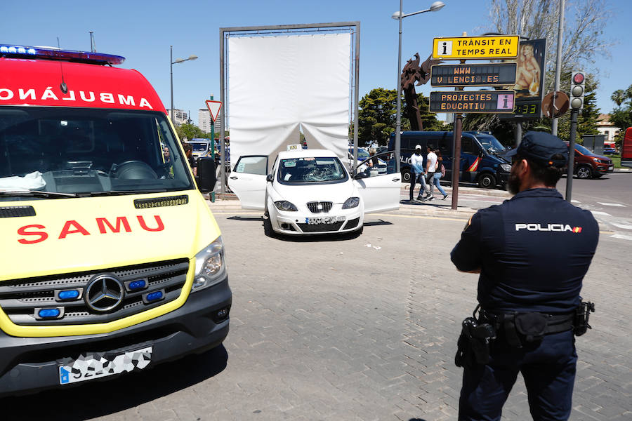 Fotos: Atropello múltiple en la plaza de Zaragoza de Valencia