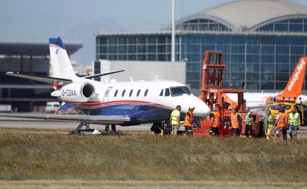 Avioneta accidentada en Alicante.