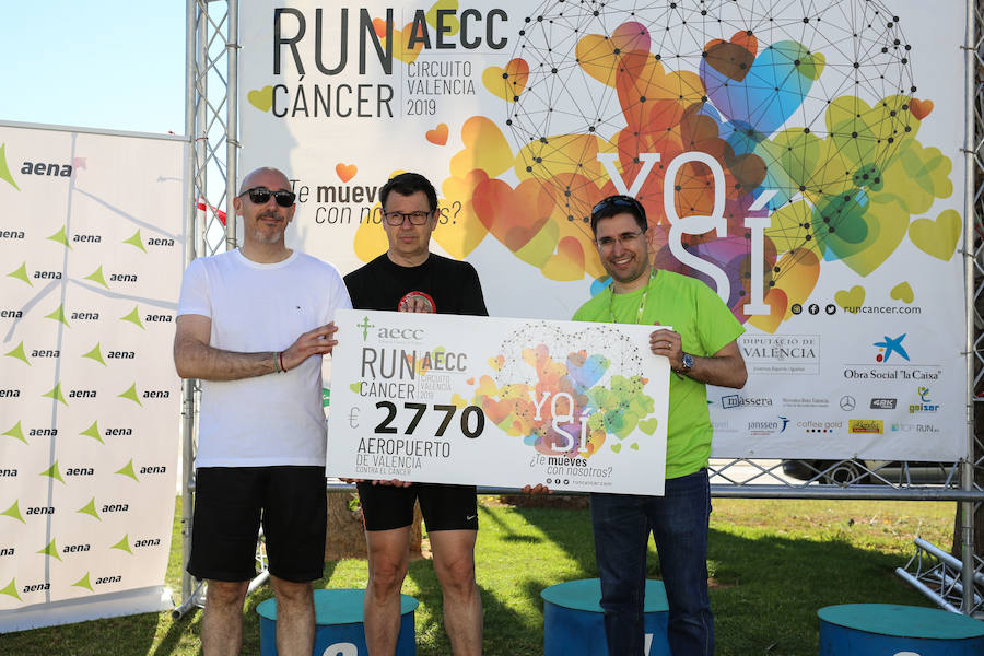 300 personas han participado en esta novedosa prueba dentro del Circuito RunCáncer - AECC Valencia 100% solidario.