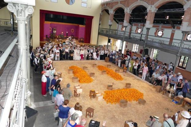 Una de las actividades que se realizan en el Magatzem de Ribera durante la Fira Modernista. 