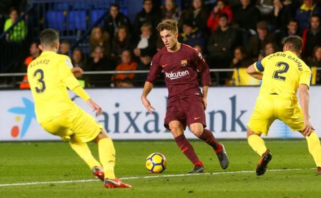 Denis Suárez, durante un partido con el FC Barcelona.