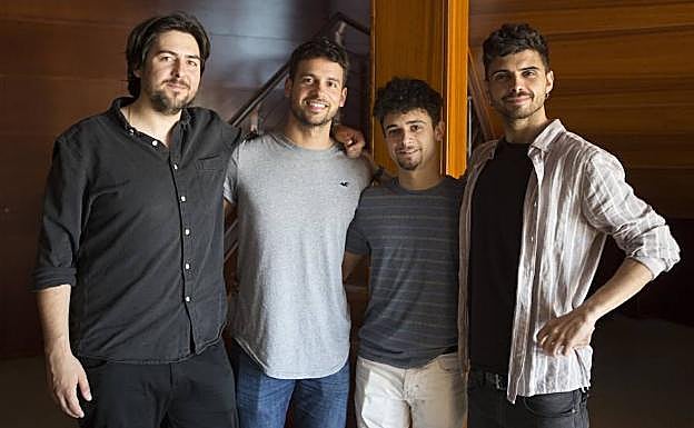 Roberto Bueso, Gonzalo Fernández, Hugo Rubert y Pepo Llopis. 