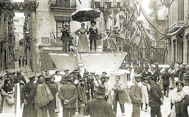 Falla de 1914 realizada por el Círculo de Bellas Artes de Valencia.