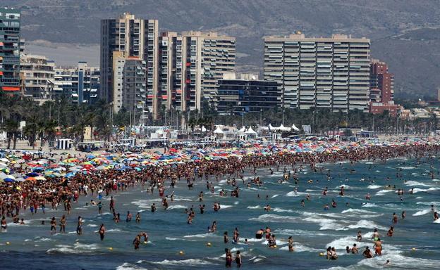 Playa de San Juan, en Alicante.