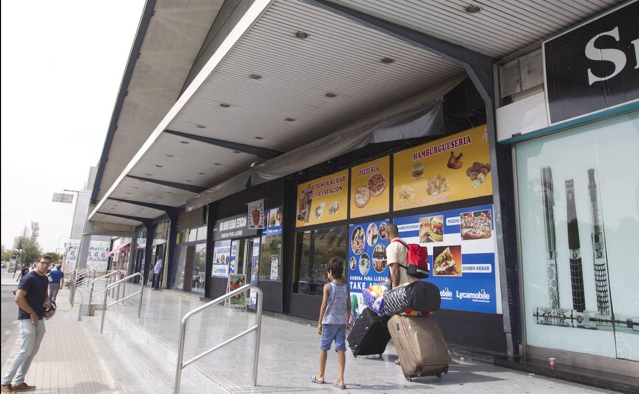 Vista de la estación de autobuses de Valencia.